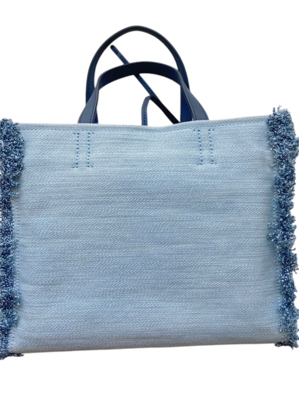 kate spade light blue tote with dark blue handles - Picture 5 of 11